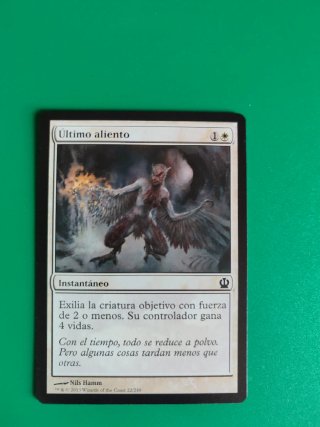 Carta Magic Último aliento MTG
