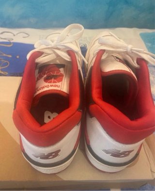 Zapatillas New Balance 550 Blancas y Rojas