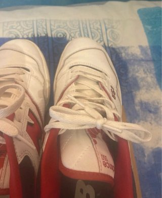 Zapatillas New Balance 550 Blancas y Rojas