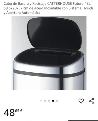 Cubo de Basura y Reciclaje CATTERHOUSE Futuro 48L