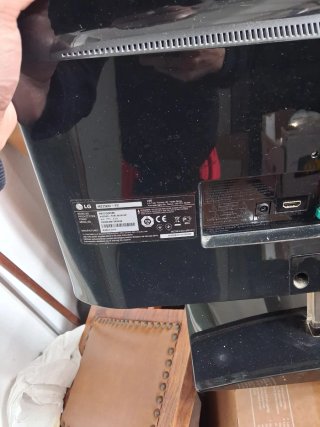 LG TV Monitor Negro/Plateado