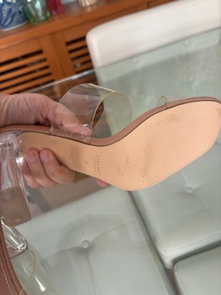 Sandalias Zara Metacrilato transparente Talla 40