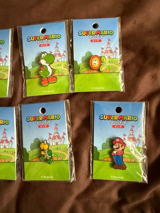 Set completo pins Super Mario Nintendo