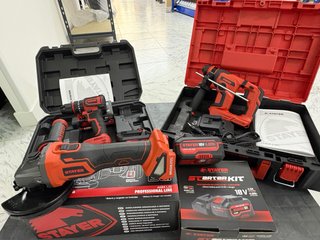 Set Taladro, Radial y Martillo Stayer