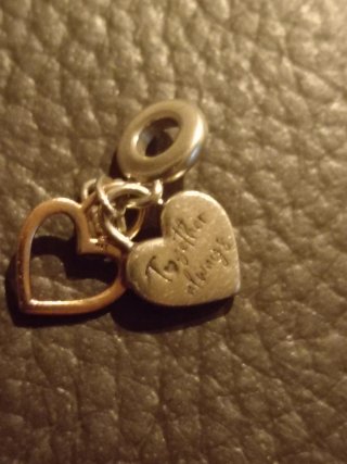 Pandora Charm Corazón Doble y Candado