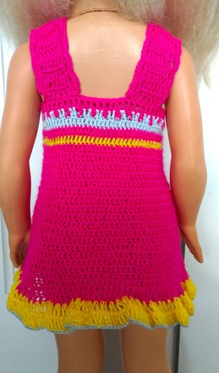 Vestido de ganchillo-crochet para Bebé o Muñeca