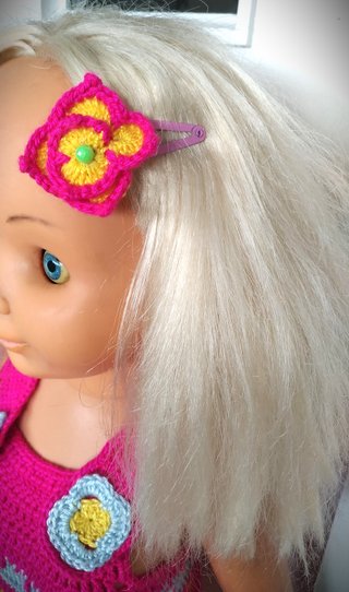 Vestido de ganchillo-crochet para Bebé o Muñeca