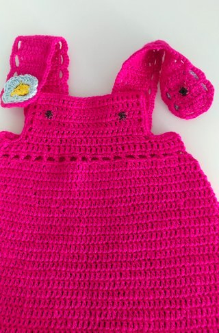 Vestido de ganchillo-crochet para Bebé o Muñeca