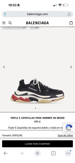 Zapatillas Balenciaga Negras Talla 40