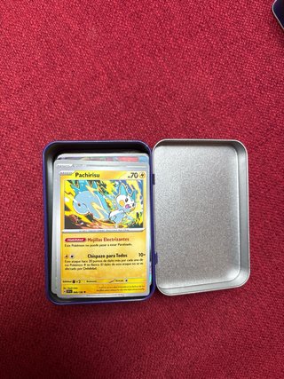Lote 4 Cajas (CON CARTAS ) Metálicas Pokémon