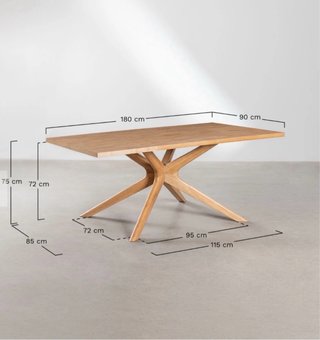 Mesa de comedor de diseño.