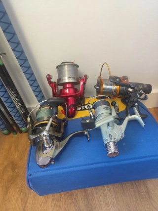3 cañas de pesca Abu Garcia