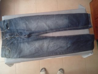 Pantalón vaquero Pull&Bear azul Talla M