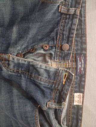 Pantalón vaquero Pull&Bear azul Talla M