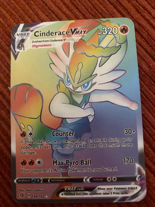 Carta Pokémon Glaceon VMAX 208/203 Rainbow