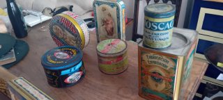 Lote Latas Antiguas Decorativas