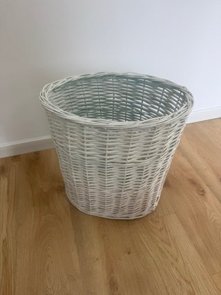 Cesta Mimbre Blanca