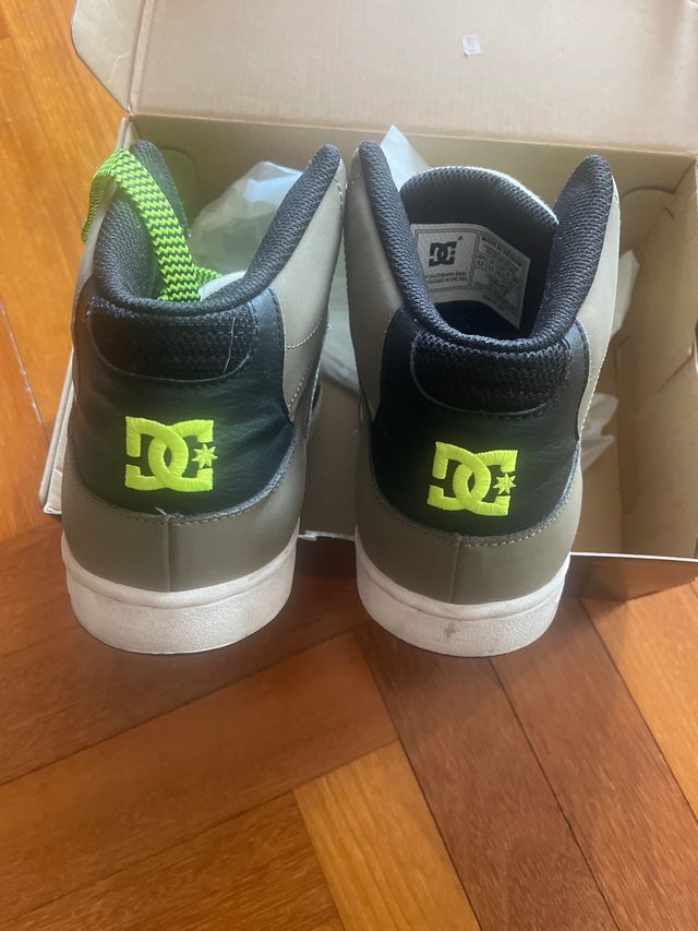 Zapatillas DC Shoes Altas Grises y Verdes