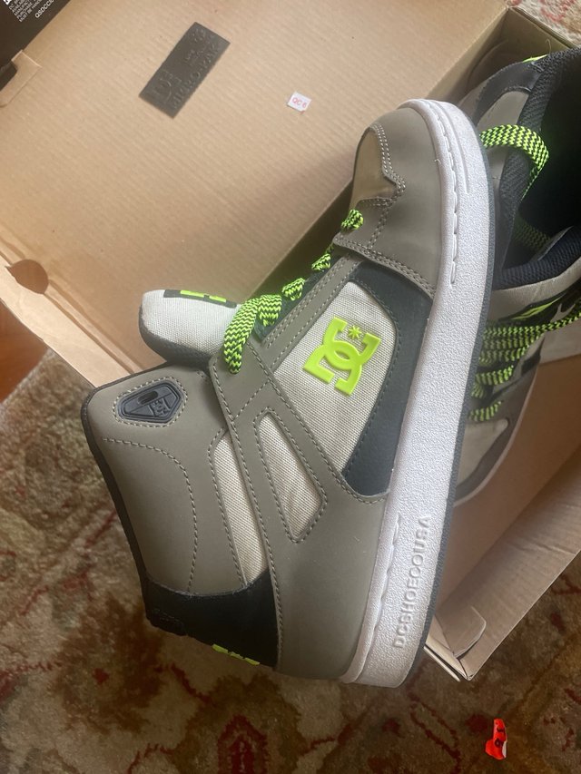 Zapatillas DC Shoes Altas Grises y Verdes