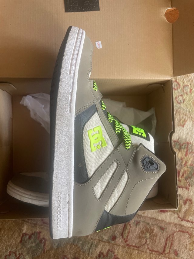 Zapatillas DC Shoes Altas Grises y Verdes