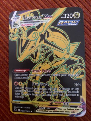 Carta Pokémon Rayquaza VMAX TG29/TG30