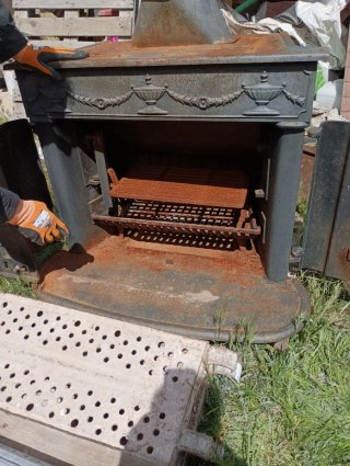 Chimenea Hierro Fundido Antigua