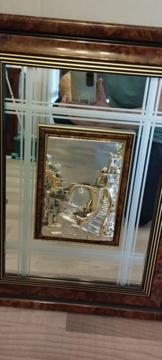Quadri Vintage in Rilievo Metallizzato
