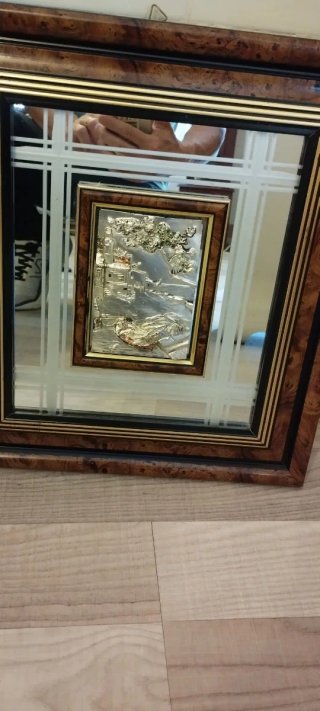Quadri Vintage in Rilievo Metallizzato