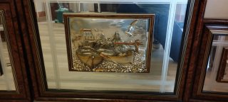 Quadri Vintage in Rilievo Metallizzato
