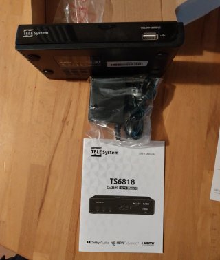 Decoder DVB-T2 Telesystem TS6818 senza telecomando