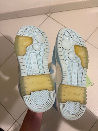 Scarpe Off-White Bianche e Azzurre Tg 42