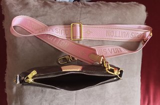 Bolso bandolera marrón y dorado nuevo LV.