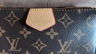 Bolso bandolera marrón y dorado nuevo LV.