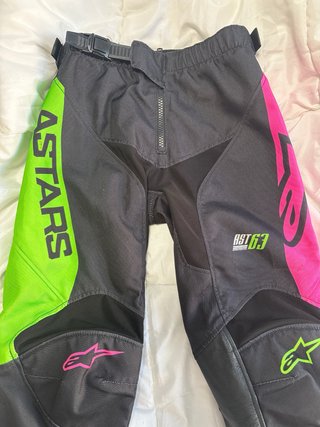 Pantalones Moto Alpinestars Neón y Rosa