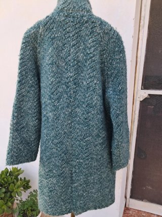 Abrigo Zara Vintage Verde Talla M