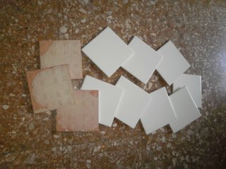 28 AZULEJOS COLOR AMARILLO CLARO 15 X 15 CM