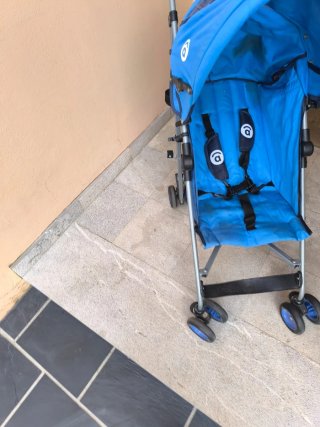 Carro de bastón azul