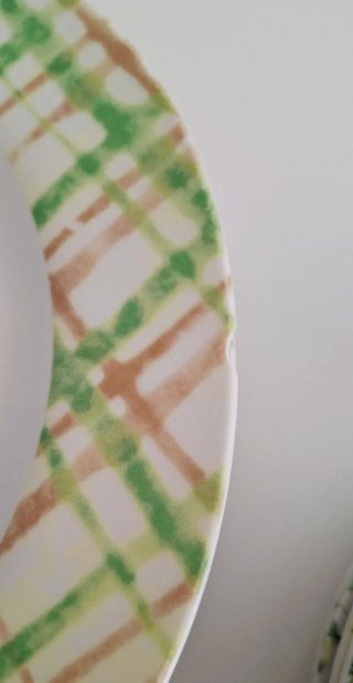 Servizio piatti ceramica decoro floreale