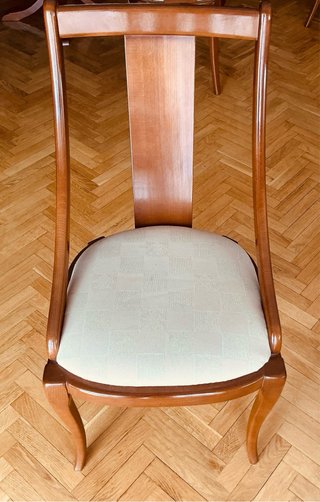 Mesa comedor clásica madera maciza con 6 sillas