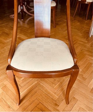 Mesa comedor clásica madera maciza con 6 sillas