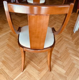 Mesa comedor clásica madera maciza con 6 sillas