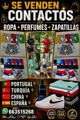 Se venden contactos de ropa