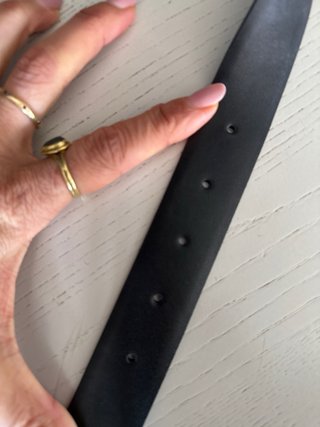 Cintura Chanel in pelle nera