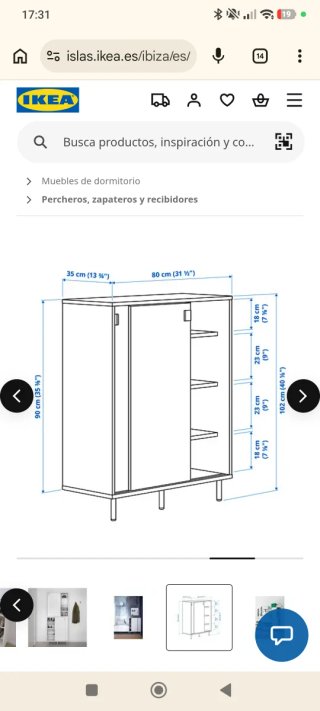 Zapatero Ikea Blanco