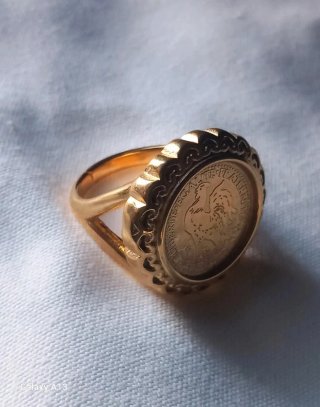 Anello filigrana acciaio inox mm 19,1