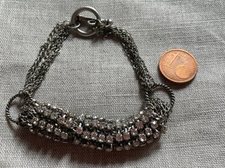 Pulsera de eslabones con pedrería