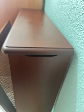Cubreradiador madera y ratán