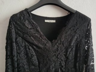 Vestito in pizzo nero taglia M "Piazza Italia"