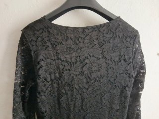 Vestito in pizzo nero taglia M "Piazza Italia"