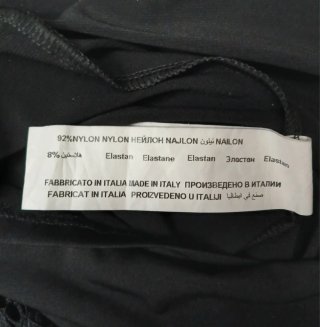 Vestito in pizzo nero taglia M "Piazza Italia"